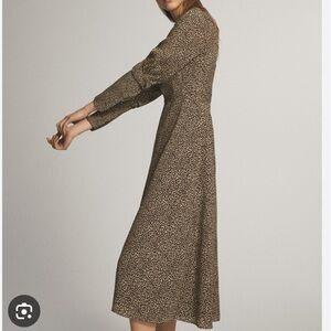 Massimo Dutti Animal Print Dress